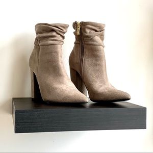 Vici Faux Suede Slouch Booties